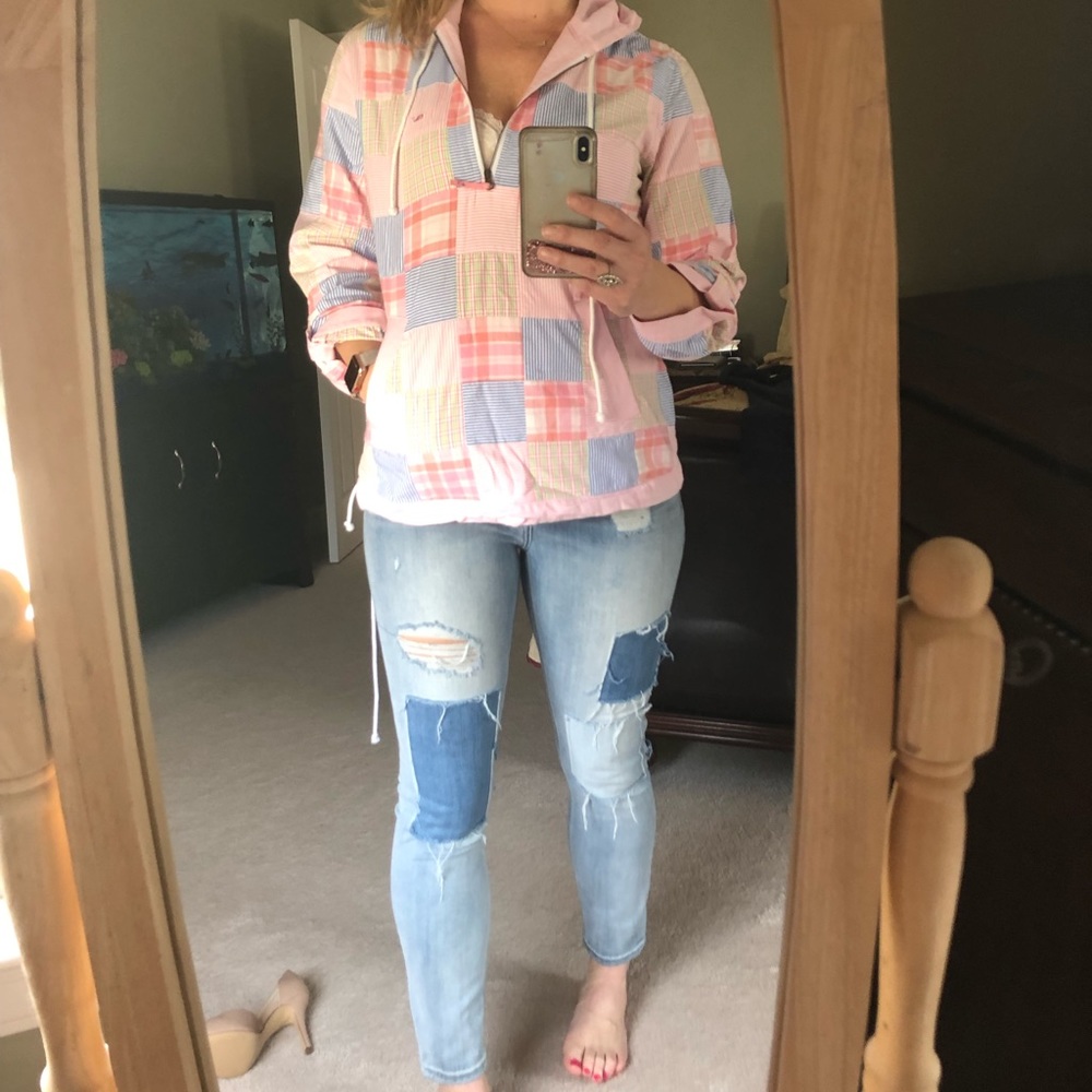 Vineyard vines lightweight pull over jacket